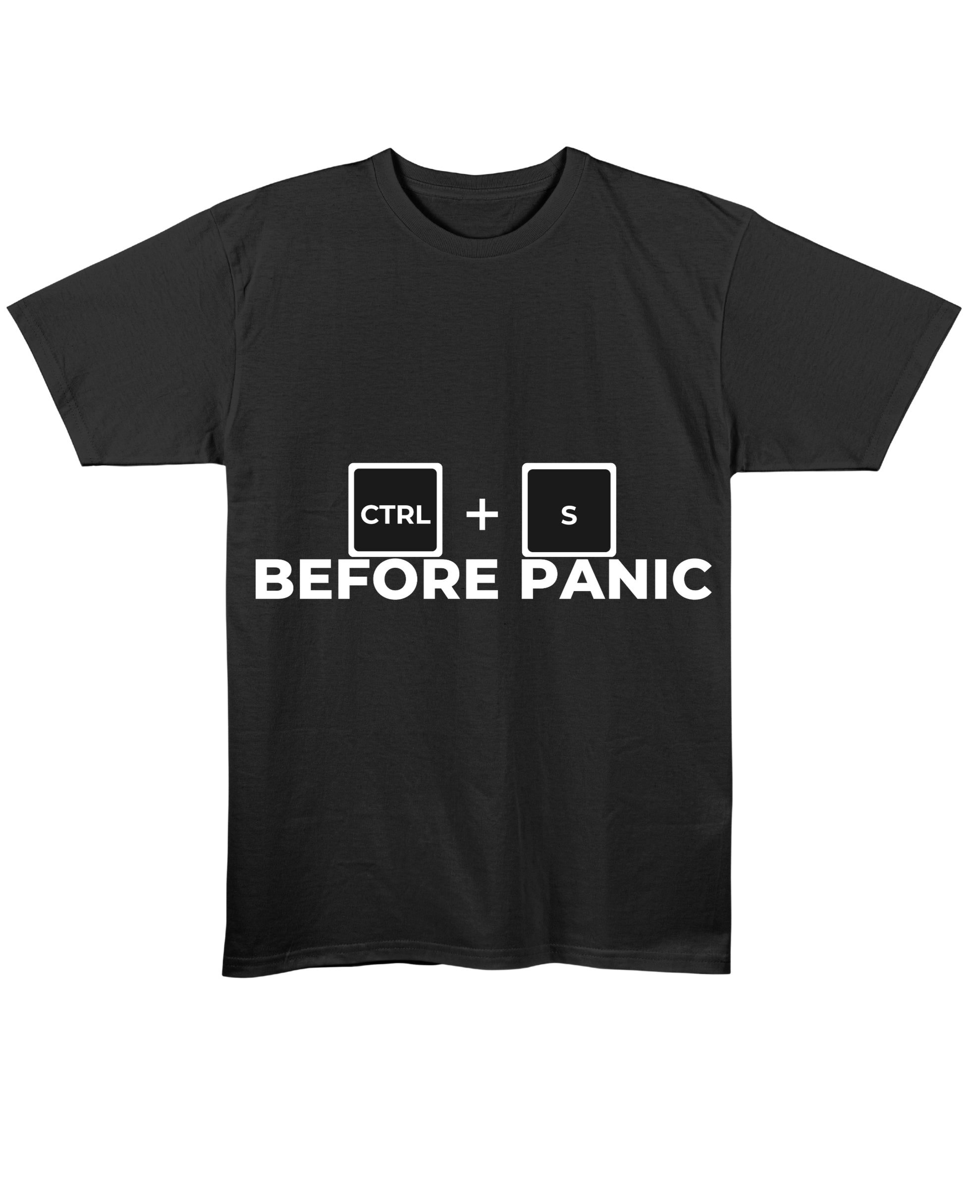 Black Regular Fit T-shirt Front Design