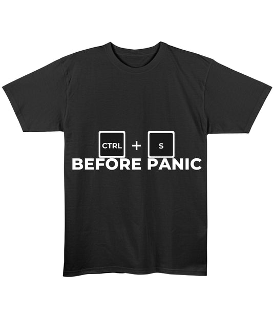 Black Regular Fit T-shirt Front Design