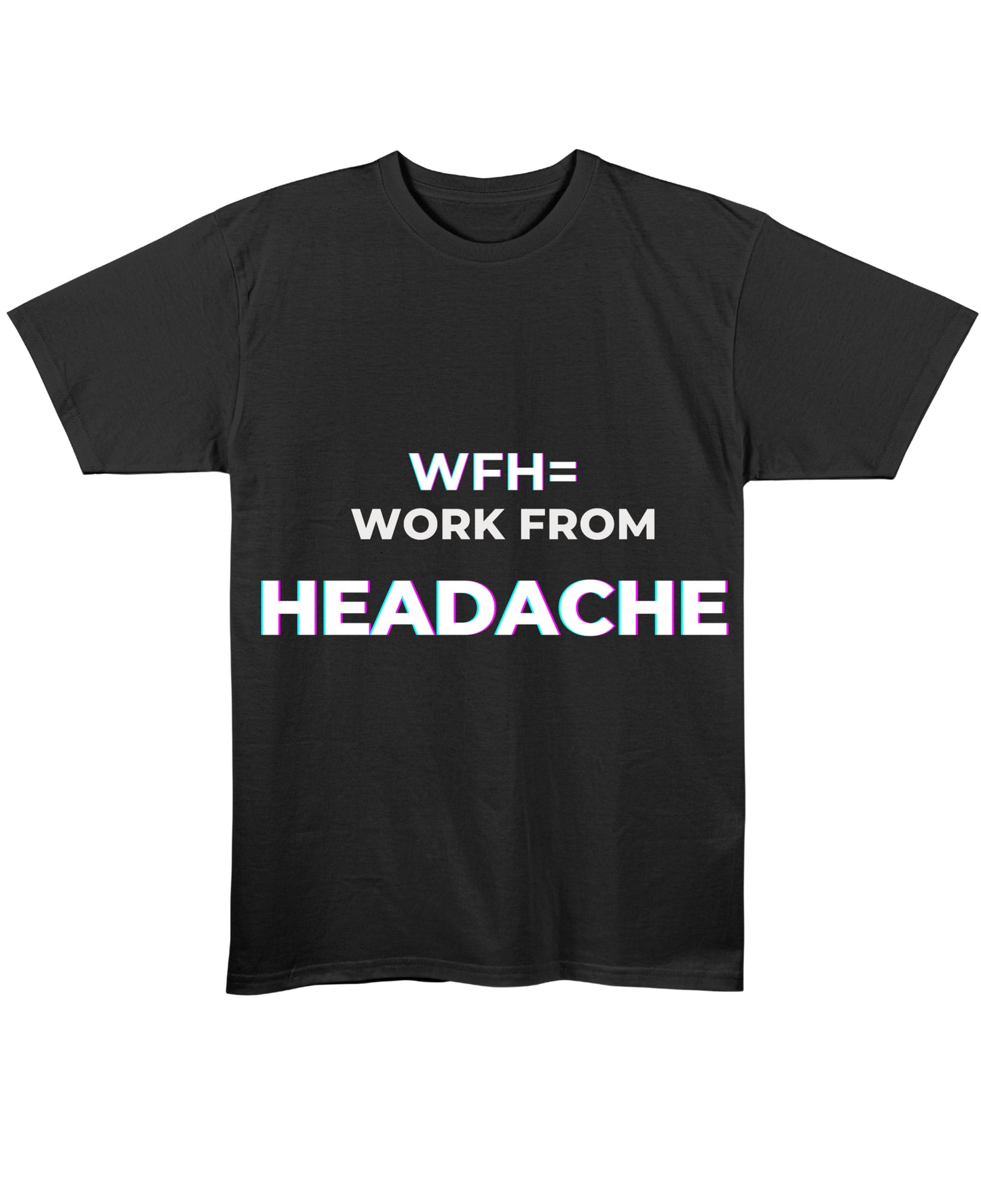 Black Regular Fit T-shirt Front Design
