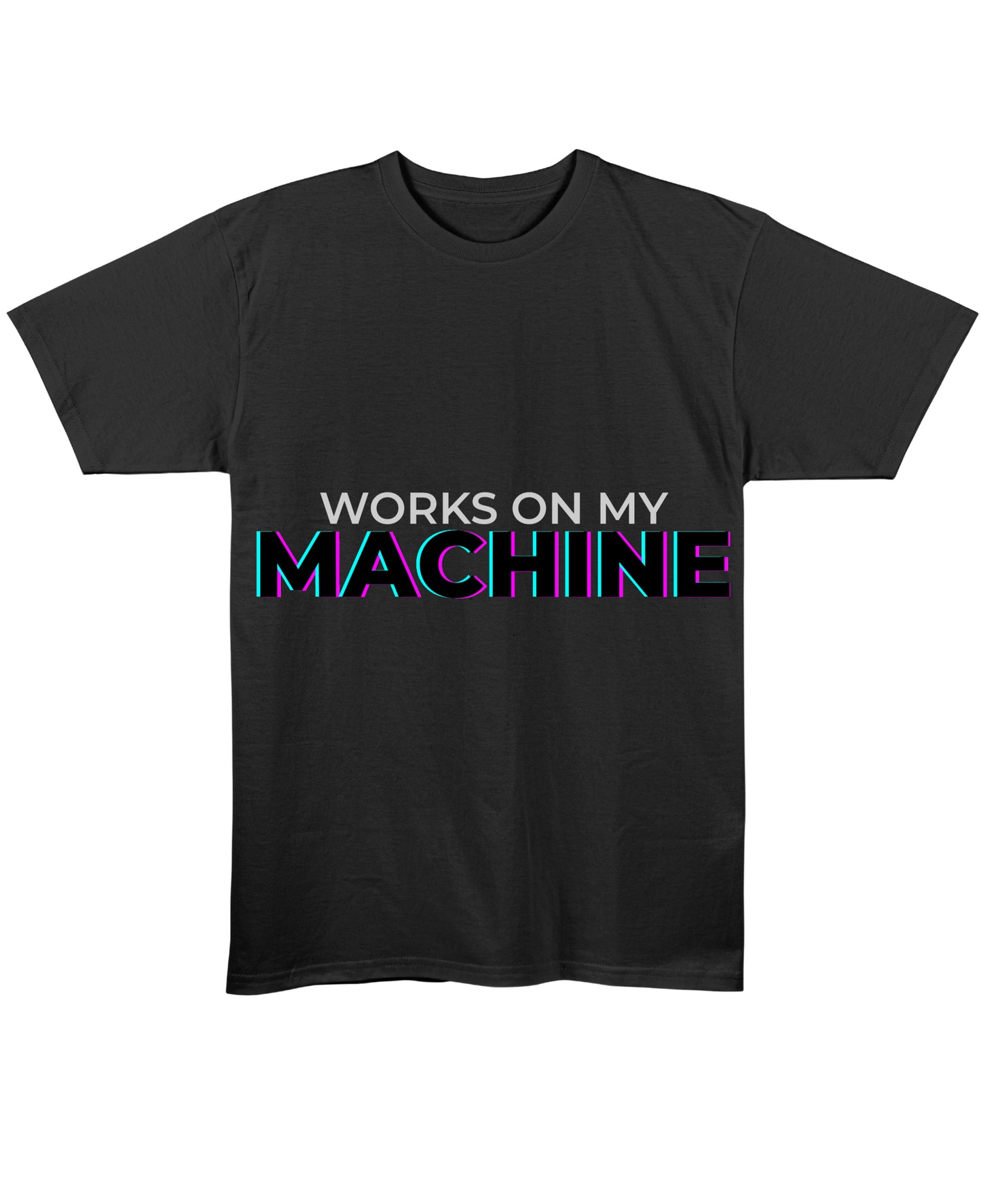 Black Regular Fit T-shirt Front Design